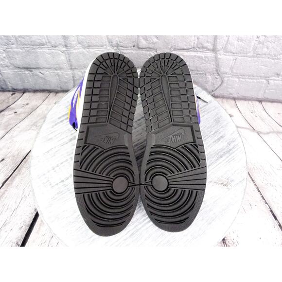 Nike Air Jordan 1 Mid "Lakers" Dark Concord/Taxi-White-Black	Men 9.5	New OG Box - Picture 11 of 14